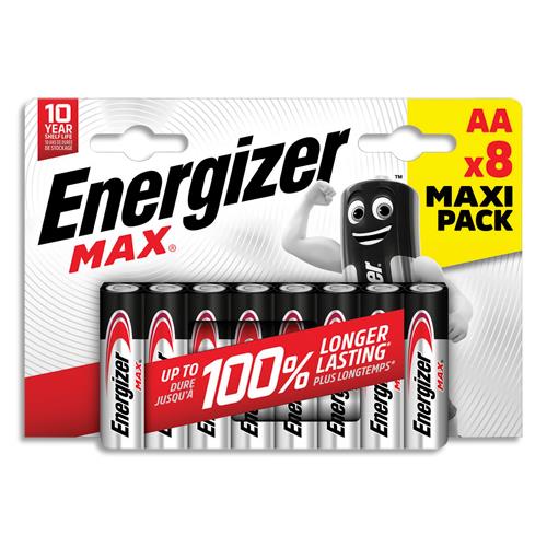 [458460] ENERGIZER Blister de 8 piles AA LR06 Max 7638900437720