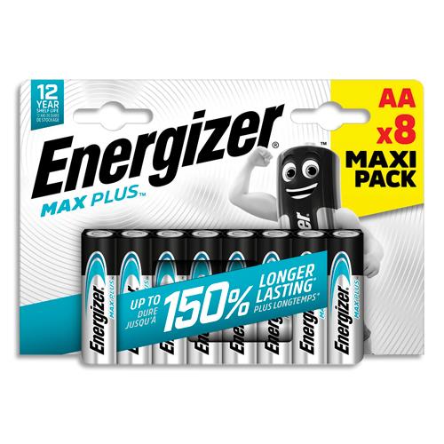 [458471] ENERGIZER Blister de 8 piles Max Plus AA 7638900437362