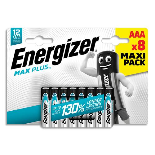 [458473] ENERGIZER Blister de 8 piles Max Plus AAA 7638900437522