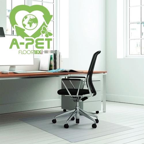 [458523] FLOORTEX Tapis protège-sol APET ecologique, pour sol dur, format 120 x 90 cm, 100% recyclable