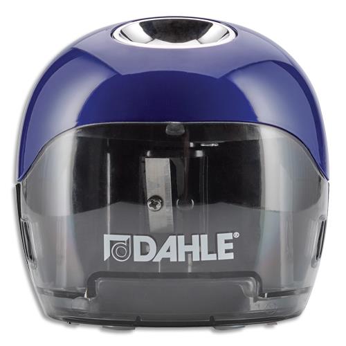 [458533] DAHLE Machine électrique à tailler 250. Taille les crayons jusqu'à 8mm. Fonctionne avec piles. Bleu