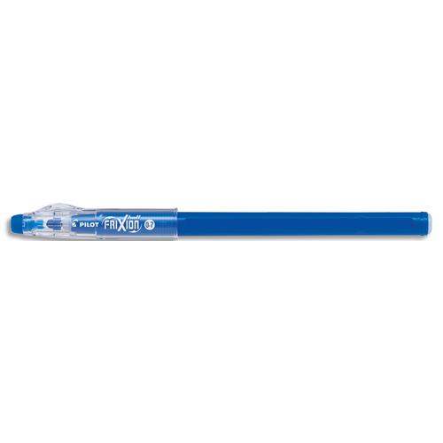 [458562] PILOT FriXion Ball Stick non rechargeable. Pointe conique moyenne 0,7mm. Encre effaçable bleue