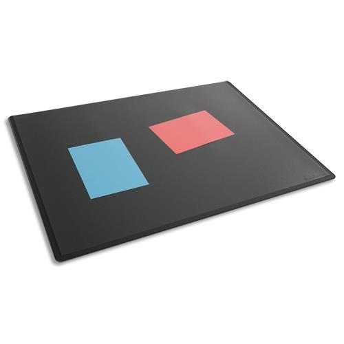 [458738] DURABLE Sous-main en polypropylène avec rabat transparent - Dimensions (l x p) : 53 x 40 cm - Noir