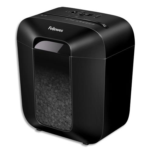 [458795] FELLOWES Destructeur de documents LX25M, coupe micro-cut, P-4, 4x12mm, 6 feuilles, 11,5 litres, 4170601 (dont eco-taxe de 0,42 €)