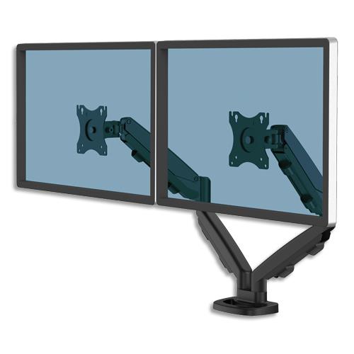 [458804] FELLOWES Bras porte-écran double réglable EPPA, 1 écran jusqu'à 39'', noir, 9683401