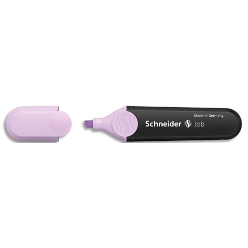 [458822] SCHNEIDER Surligneur Job bleu pointe biseautée. Tracé de 1 à 5 mm. Couleur d'encre lilas