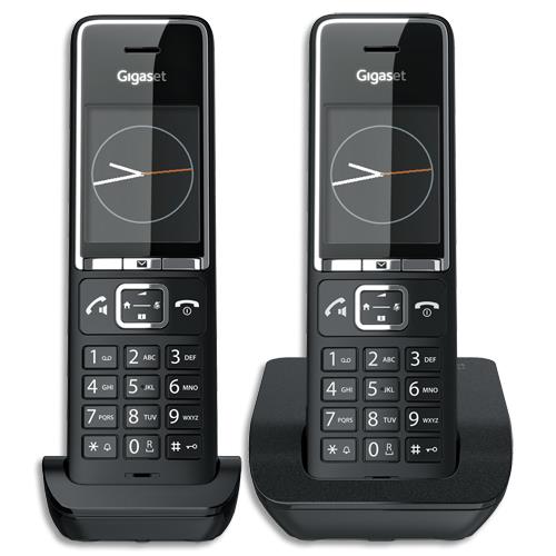 [458919] GIGASET Téléphone sans fil COMFORT 550 DUO sans répondeur (dont eco-taxe de 0,08 €)