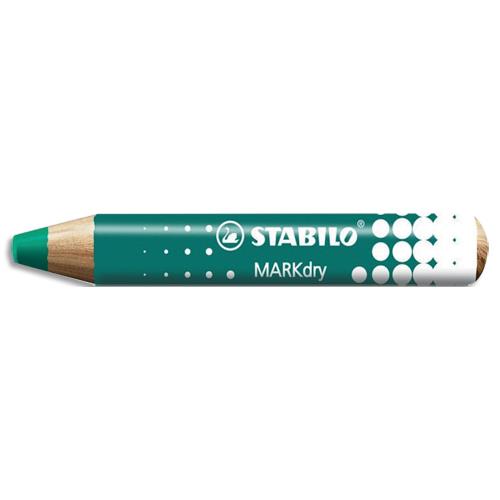 [459002] STABILO Marqueur bois MARKdry pour tableaux blanc. Effaçable à sec sur surfaces lisses non poreuses Vert