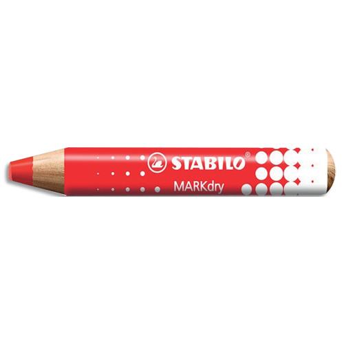 [459004] STABILO Marqueur bois MARKdry pour tableaux blanc. Effaçable à sec sur surfaces lisses non poreuses Rge