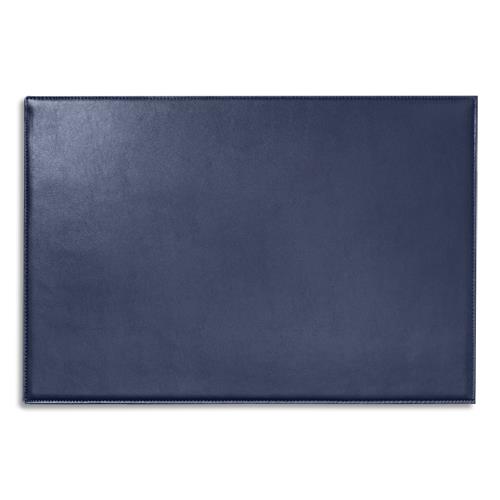 [459067] QUO VADIS Sous-main Satiny en cuir. Dimensions (l x p) : 56 x 38 cm. Coloris Bleu marine