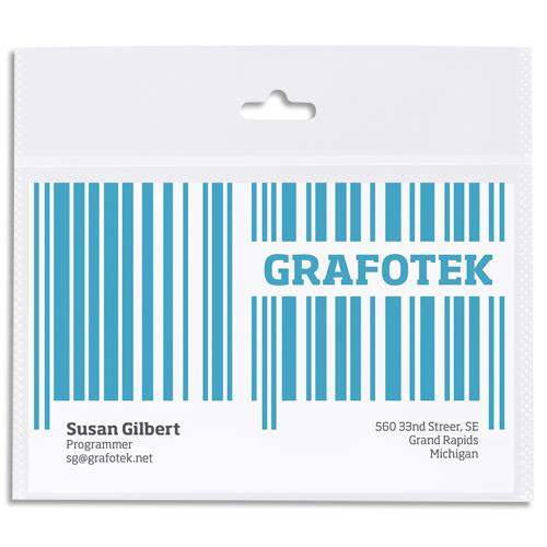 [459133] DJOIS BY TARIFOLD Paquet de 10 porte-badges biodégradables format 105x92mm 10721