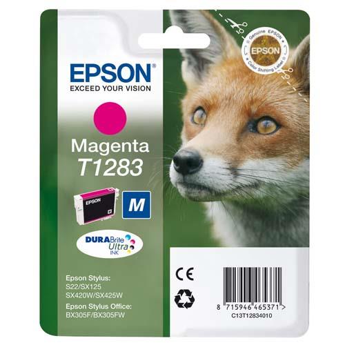 [219342] EPSON Cartouche Jet d'Encre DURABrite Ultra Magenta ''Renard'' (T1283) - C13T12834012 (dont eco-taxe de 0,01 €)