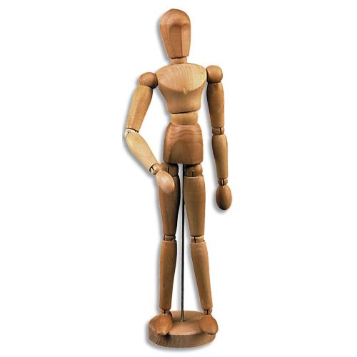 [459146] LEFRANC BOURGEOIS Mannequin Homme en bois de 30cm. Idéal pour apprendre les proportions du corps humain