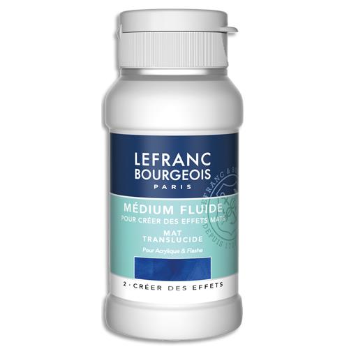 [459150] LEFRANC BOURGEOIS Additif acrylique médium fluide mat. Pour intégration des matières&effets de volume