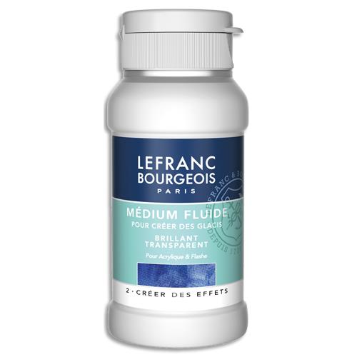 [459151] LEFRANC BOURGEOIS Additif acrylique médium fluide brillant. Pour intégration matières&effets de volume