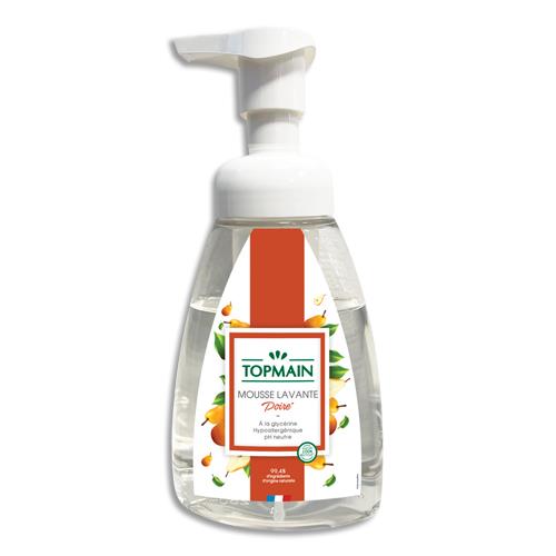 [459162] TOPMAIN Flacon poussoir 300ml mousse lavante pour les mains parfum Poire