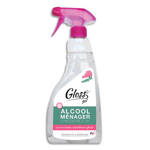 [459175] GLOSS Spray 750 ml Gel alcool ménager dégraisse et élimine les mauvaises odeurs,détache et fait briller.
