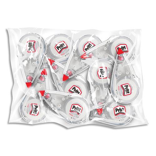 [459546] PRITT Pack de 7+3 gratuit rollers de correction MINI FLEX ROLLER 4.2 mm x 7 m