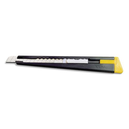 [459591] OLFA Cutter ''180'' idéal pour couper le papier, film, carton, papier peint,etc. Largeur de lames 9mm