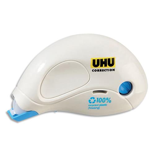 [459593] UHU Roller correcteur compact rapide, propre et précis, blanc, 10m x 5mm. Réécriture immédiate