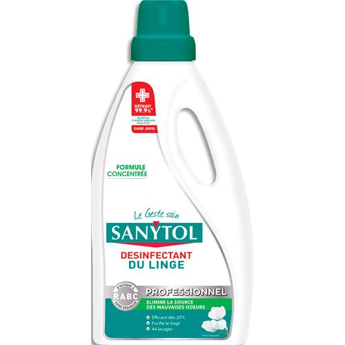 [461456] SANYTOL Désinfectant du linge 2L. Bactéricide, levuricide et actif sur la Covid 19, efficace dès 20°.