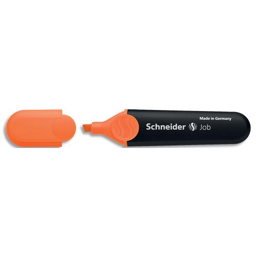 [692972] SCHNEIDER Surligneur JOB 150 (rechargeable) pointe biseautée, encre Orange