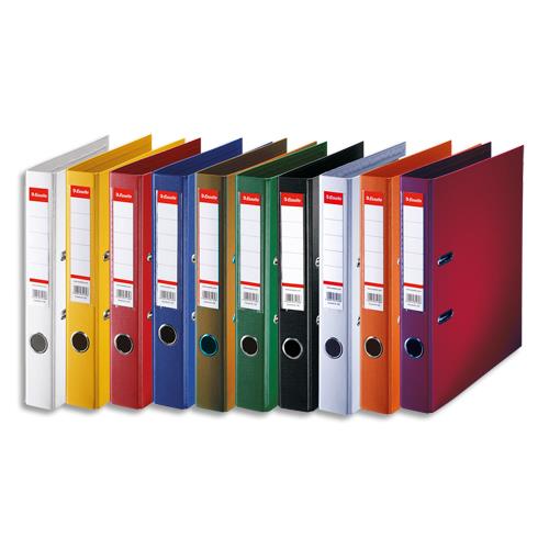 [223725] ESSELTE Classeur à levier Standard, A4, 5 cm, PP, assorti de couleurs