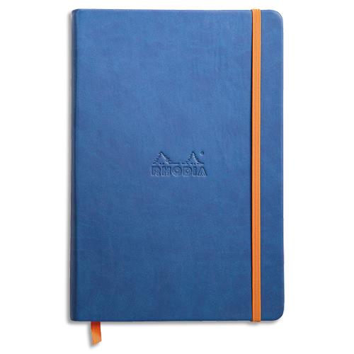 [224552] RHODIA Carnet RHODIArama 14,8x21cm 192 pages lignées. Couverture rembordée saphir