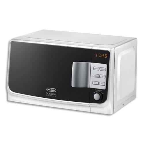 [225367] DELONGHI Micro-ondes 1050W - 20L - 6 fonctions, plateau en verre - Dim. : L44 x H24,5 x P33,5 cm (dont eco-taxe de 3,17 €)