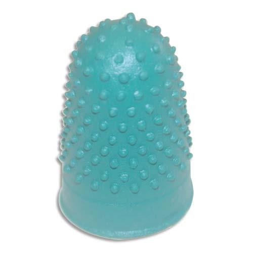 [225480] WONDAY Sachet 12 doigtiers caoutchouc Taille n°0 - Diamètre 16 mm coloris Vert