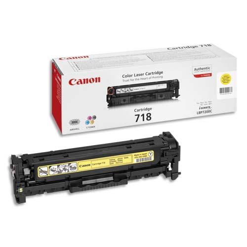 [226855] CANON Cartouche toner Jaune CRG718Y - 2659B002AA (dont eco-taxe de 0,10 €)