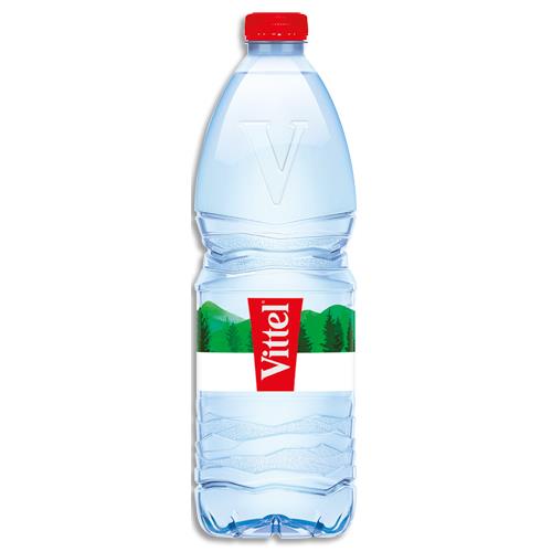 [227257] VITTEL Bouteille plastique d'eau 1 litre minérale plate