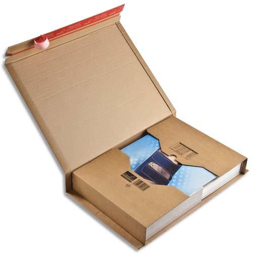 [228202] COLOMPAC Etui d'expédition rigide en carton brun - Format A3 : 45,5 x 32 cm, hauteur 7 cm