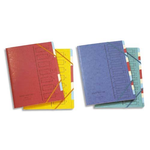 [229872] EMEY Trieur en carte forte 4.3/10e 7 compartiments coloris assortis
