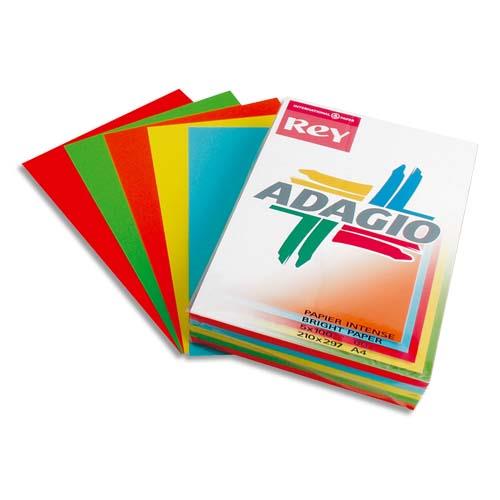 [231030] INAPA Ramette 40 feuilles x 5 teintes papier couleur intense ADAGIO assortis intenses A4 80g