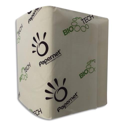 [233421] PAPERNET Carton de 40 paquets de papier toilette 2 plis pure cellulose, 224 formats L11 cm coloris Blanc