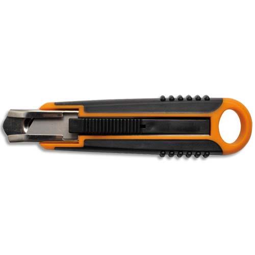 [235085] FISKARS Cutter de sécurité - Lame trapézoidale spécifique 18mm - Lame ajustable - Auto rétractable