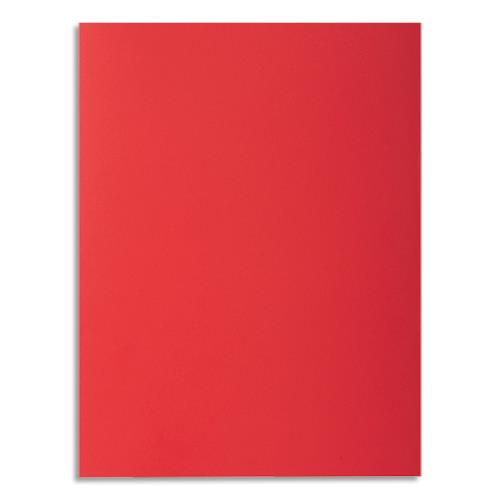 [235217] EXACOMPTA Paquet de 100 chemises ROCK'S en carte 210 grammes coloris Rouge