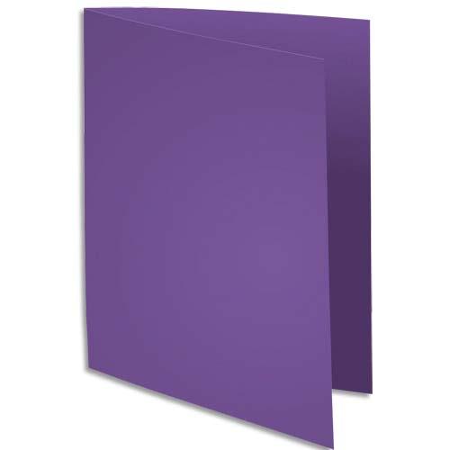 [235221] EXACOMPTA Paquet de 100 chemises ROCK'S en carte 210 grammes coloris Violine