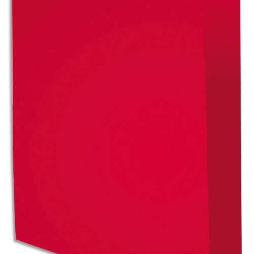 [235232] EXACOMPTA Paquet de 100 chemises ROCK'S en carte 210 grammes coloris framboise