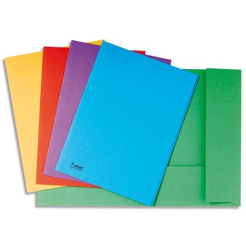 [235252] EXACOMPTA Paquet de 100 chemises ROCK'S en carte 210 grammes coloris Blanc