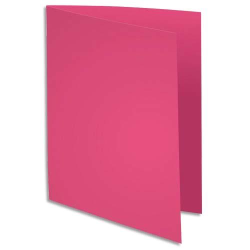 [235257] EXACOMPTA Paquet de 100 chemises ROCK'S en carte 210 grammes coloris Rose
