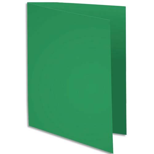 [235273] EXACOMPTA Paquet de 100 chemises ROCK'S en carte 210 grammes coloris Vert sapin