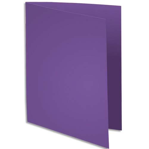 [235333] EXACOMPTA Paquet de 100 sous-chemises ROCK'S en carte 80 grammes coloris Violine