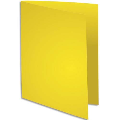 [235344] EXACOMPTA Paquet de 100 sous-chemises ROCK'S en carte 80 grammes coloris Jaune citron