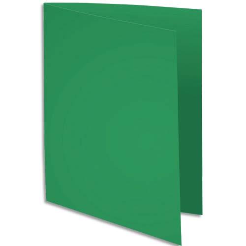 [235403] EXACOMPTA Paquet de 100 sous-chemises ROCK'S en carte 80 grammes coloris Vert sapin