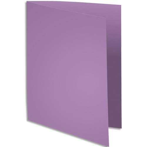 [235584] EXACOMPTA Paquet de 100 chemises SUPER 250 en carte 210 grammes coloris lilas