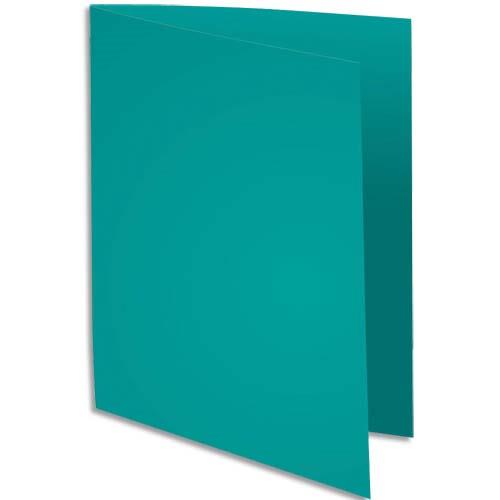 [235586] EXACOMPTA Paquet de 100 chemises SUPER 250 en carte 210 grammes coloris Vert vif