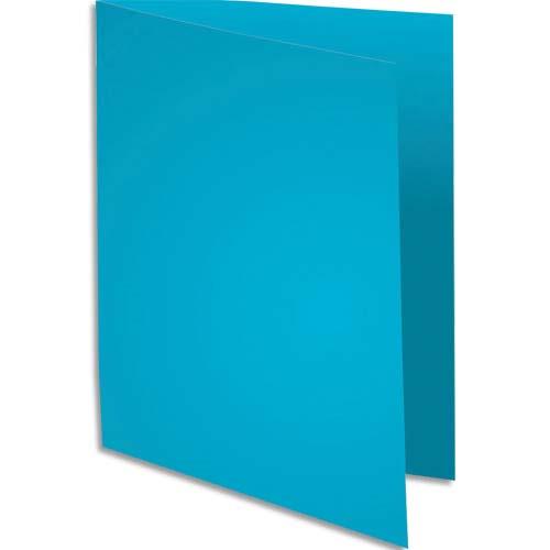 [235611] EXACOMPTA Paquet de 100 chemises SUPER 250 en carte 210 grammes coloris Bleu clair