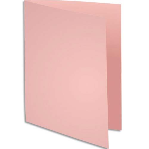 [235636] EXACOMPTA Paquet de 100 chemises SUPER 250 en carte 210 grammes coloris Rose